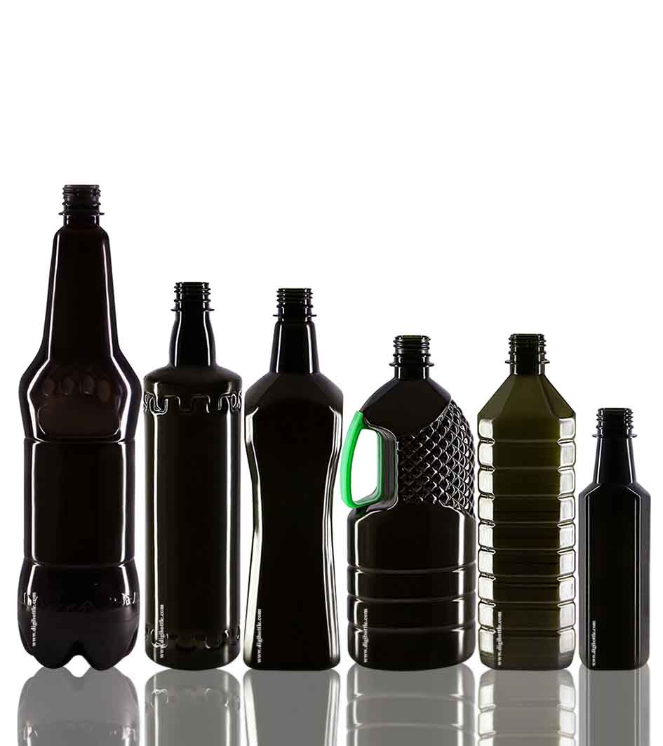 بطری پت رنگی فانتزی